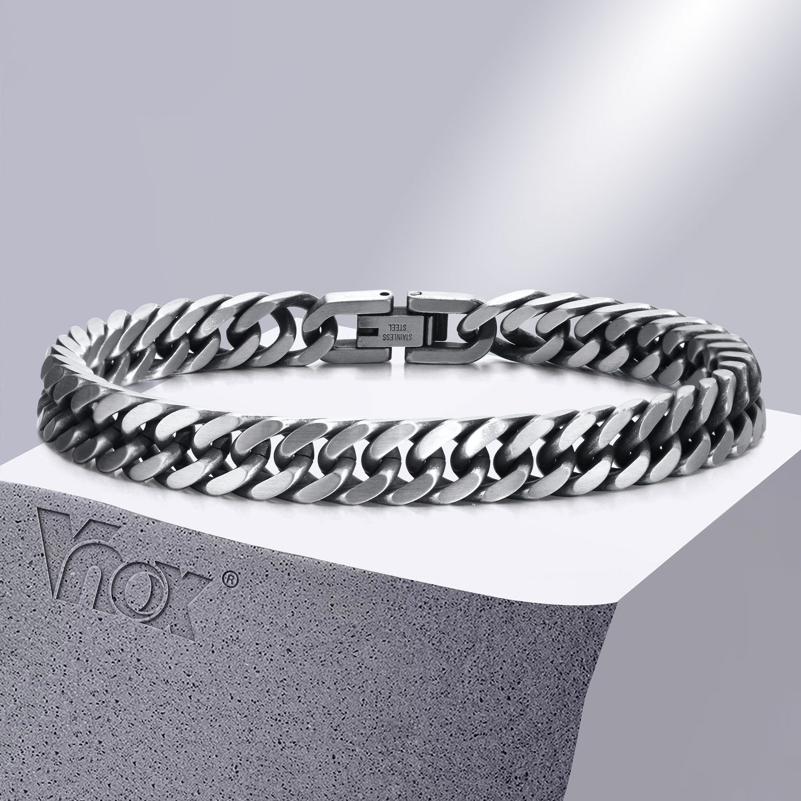 Ceramic Link Bracelet - Vnox Chunky Retro Braccialetti a catena