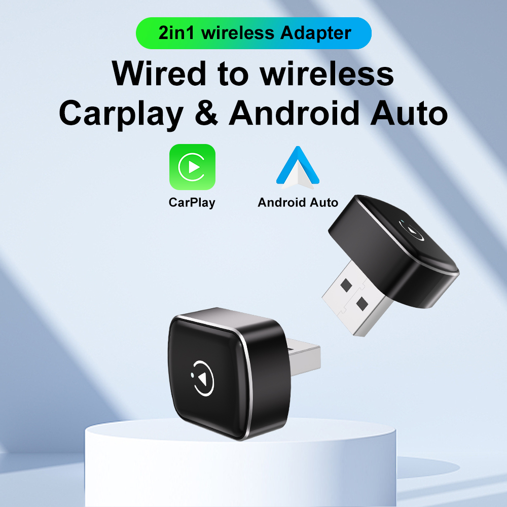 Smartwatch Universal - Adattatore Wireless 2in1 CarPlay Android Auto,