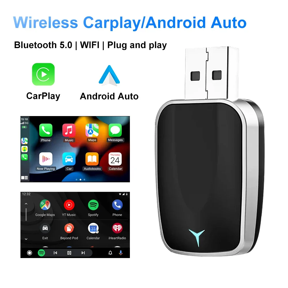 Smartwatch Universal - 2025 Adattatore wireless CarPlay Android Auto