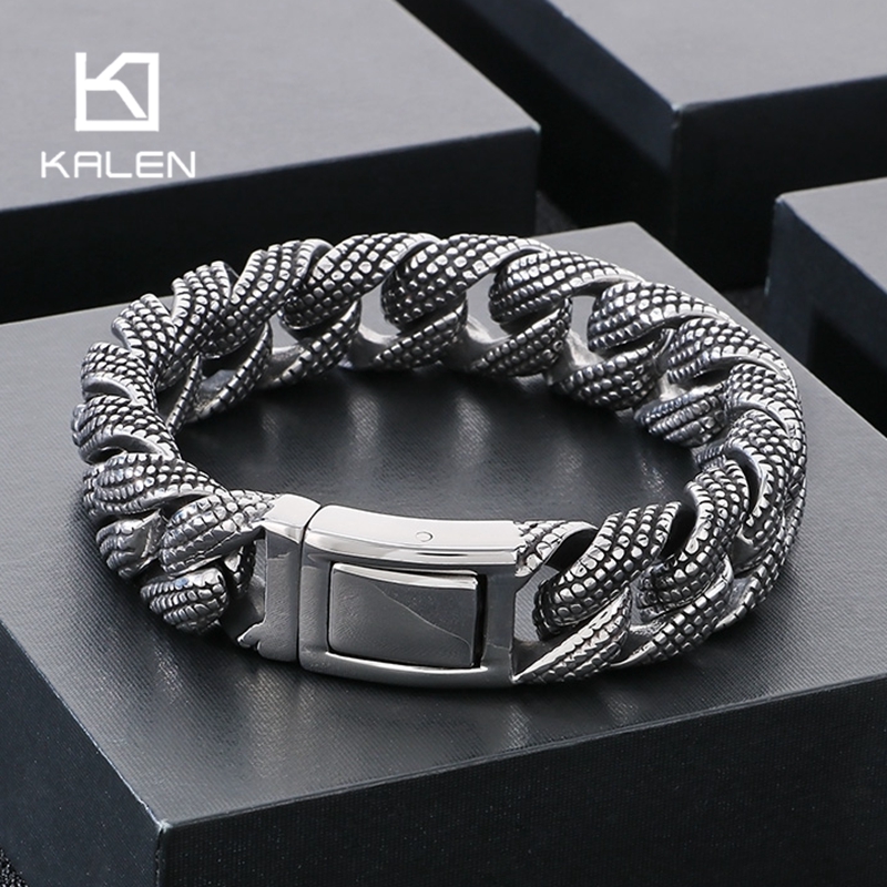 Ceramic Link Bracelet - Kalen 19-21 cm Bracciale da uomo