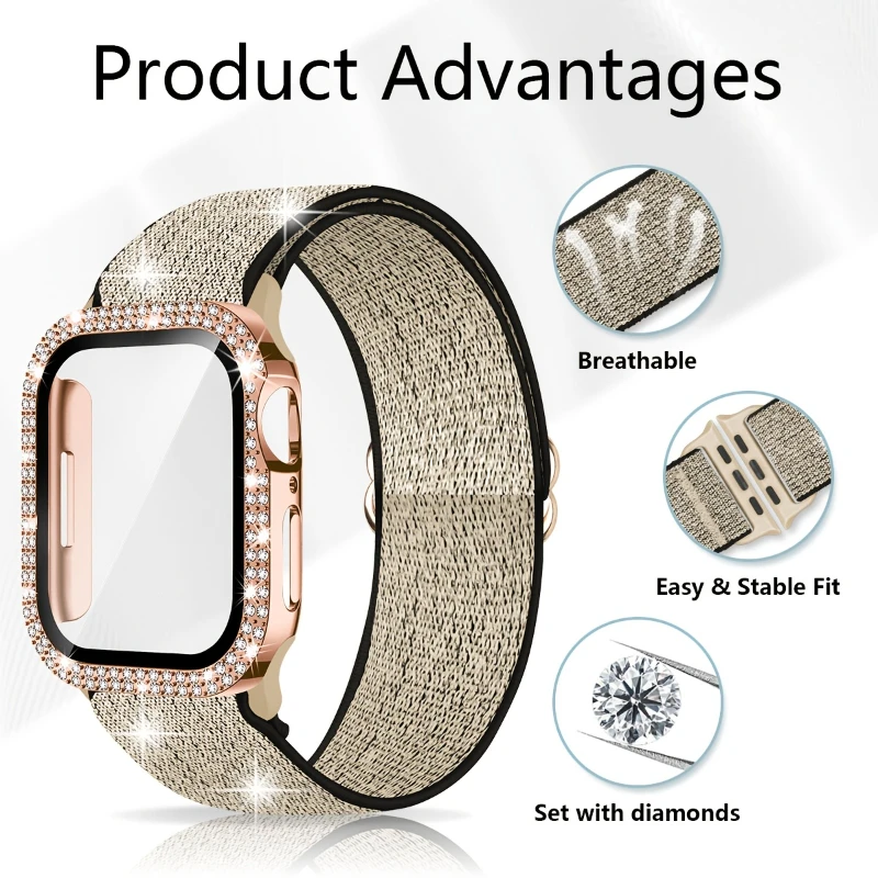 Fascia + Custodia per Apple Wa - Smartwatch Watch Accessories For Women recensione e prezzo