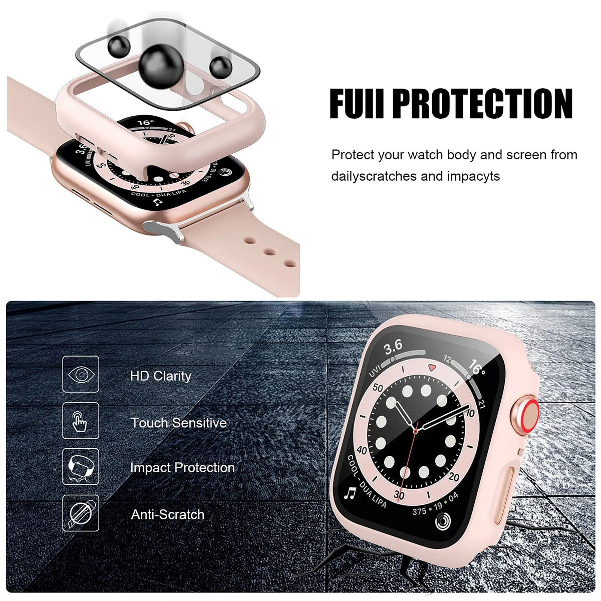Vetro temperato + Cover per Ap - Apple Smartwatch Accessories recensione e prezzo