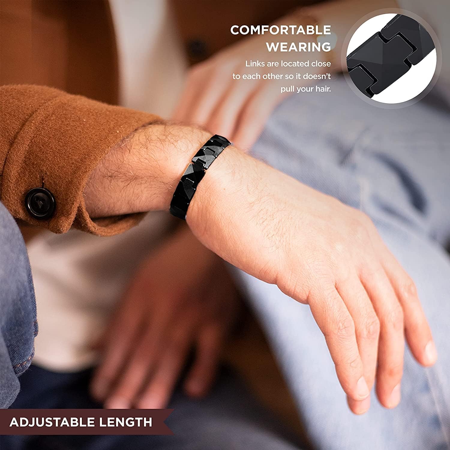 ARADOO Bracciale in ceramica p - Ceramic Link Bracelet recensione e prezzo