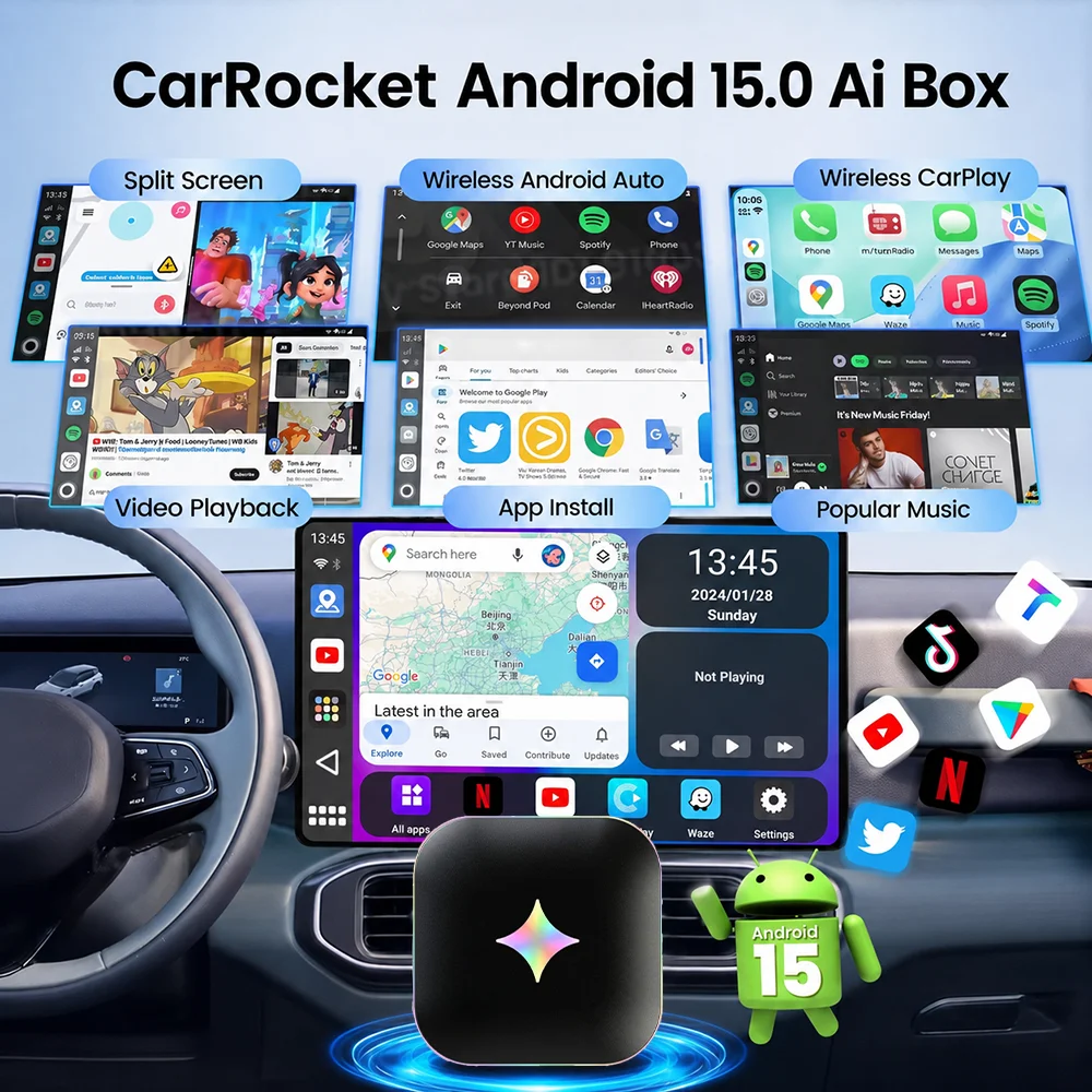 2026 Android 15 CarPlay Ai Box - Smartwatch Universal recensione e prezzo