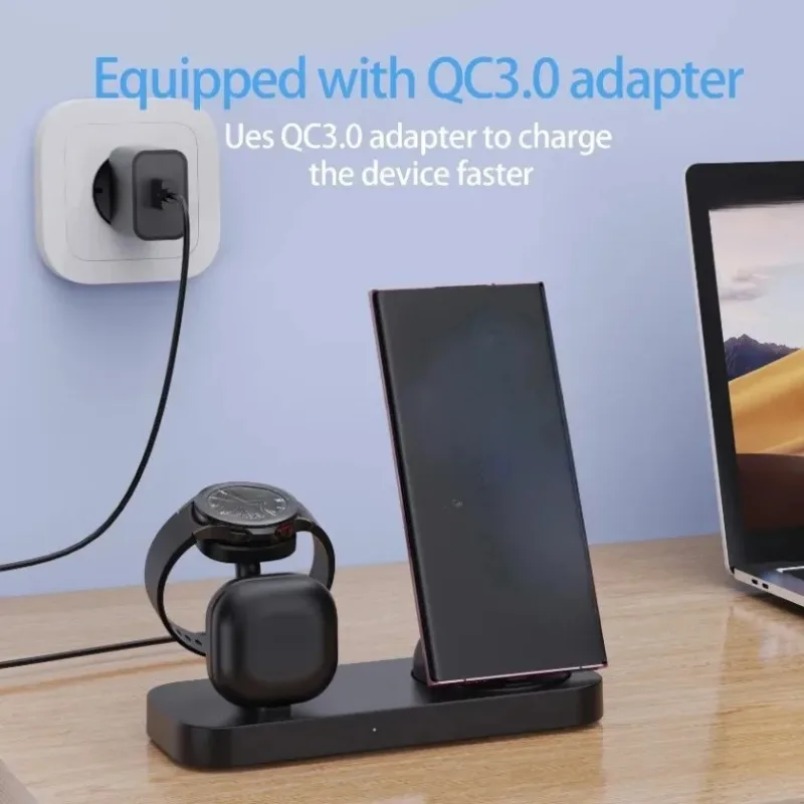 Caricatore Wireless 3 in 1 con - Wireless Charger Watch recensione e prezzo