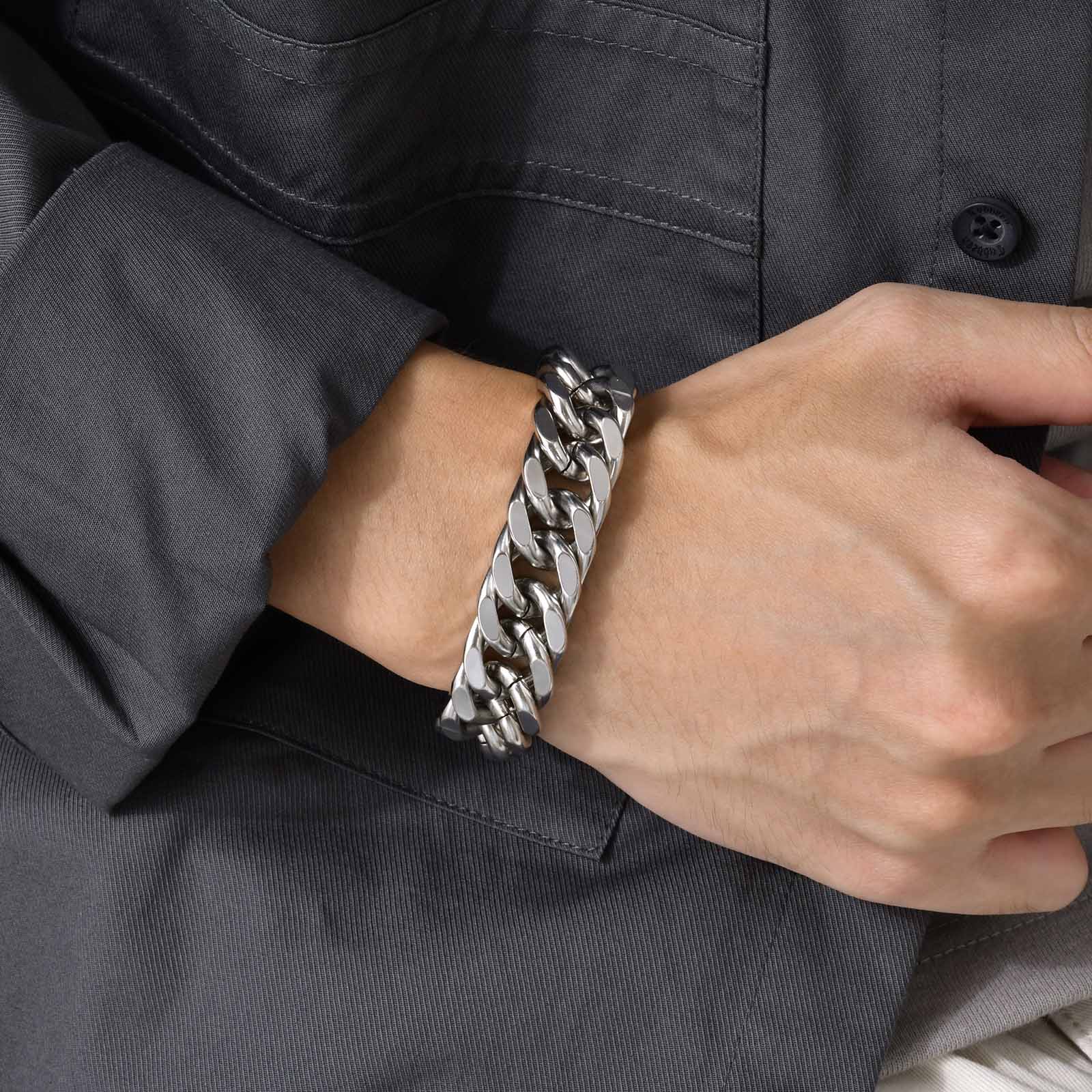 Bracciali da uomo a catena cub - Ceramic Link Bracelet recensione e prezzo