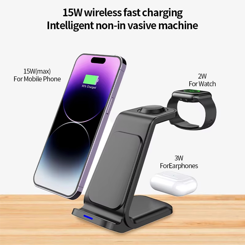 Base di ricarica wireless 3 in - Wireless Charger Watch recensione e prezzo