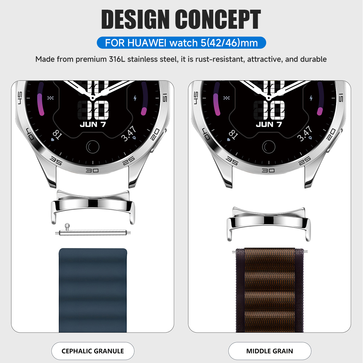 Adattatore da 2 pezzi per Huaw - Smartwatch Watch Accessories recensione e prezzo